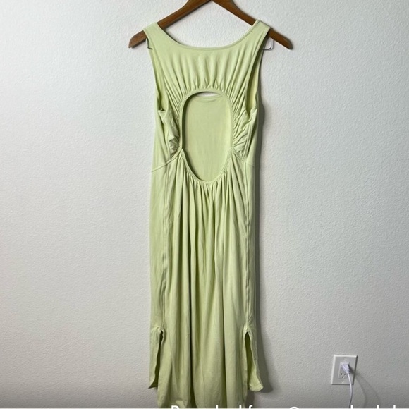 Lululemon Open Back Pima Cotton Midi Tank Dress Sleeveless Womens Size 10 - Picture 3 of 4